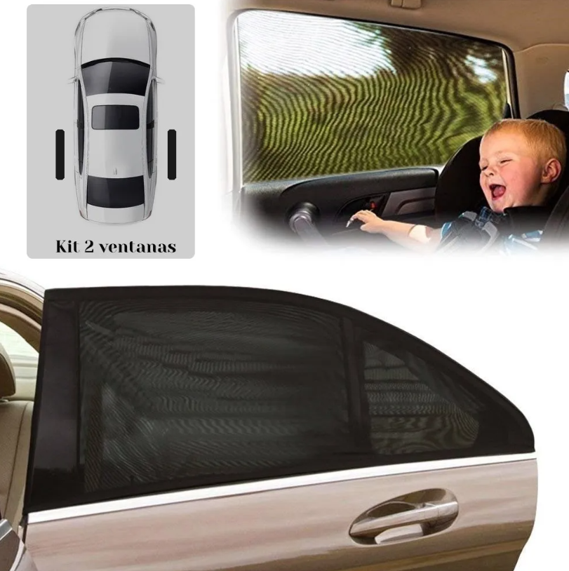 Parasol Ventana Carros Trasero x 2 Und