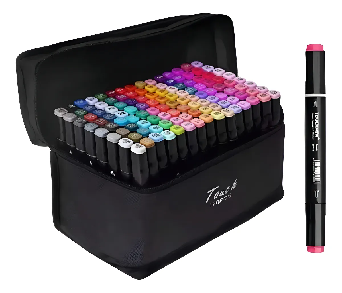 Marcadores  Doble Punta X 120 pcs