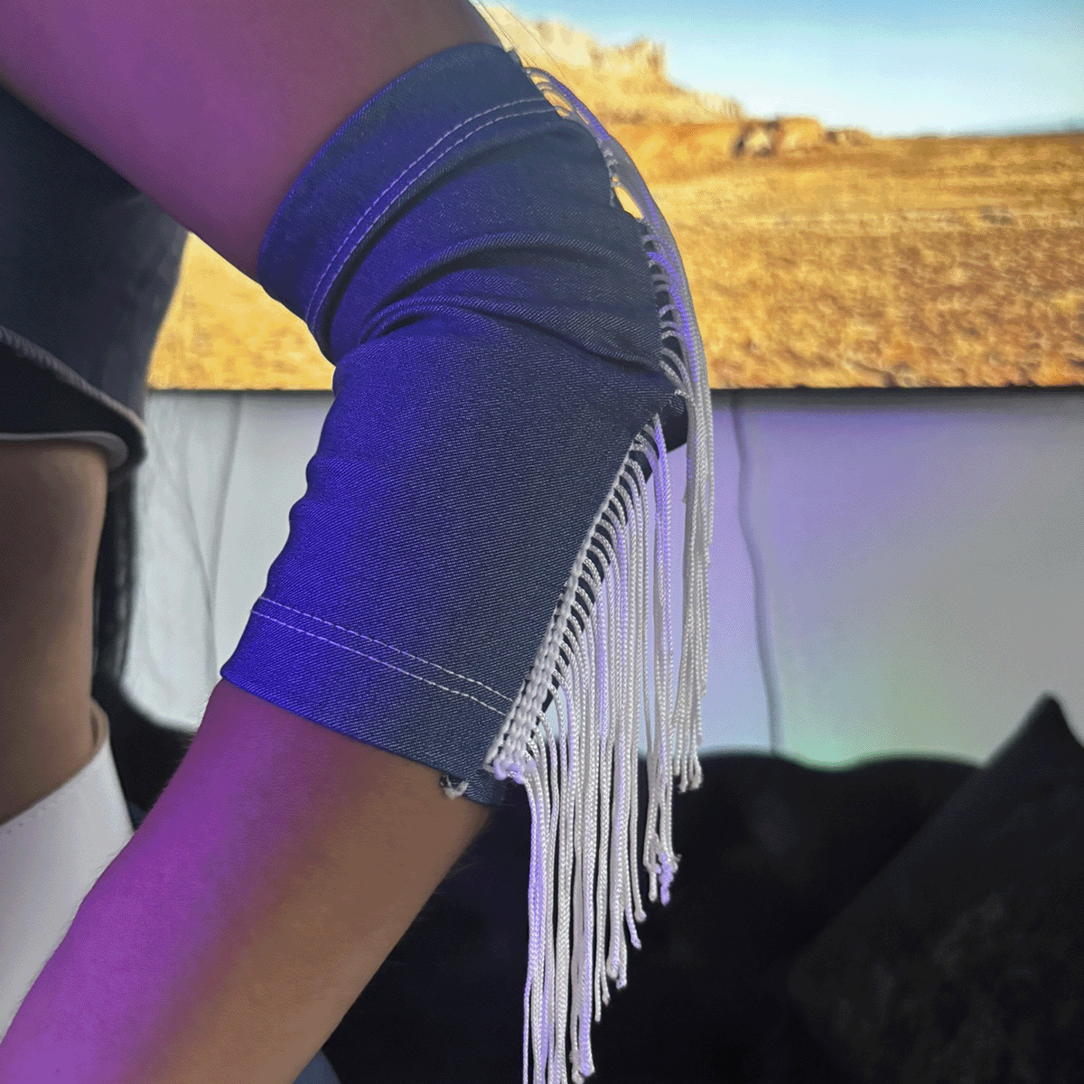 Miniatura 2 de Disfraz Vaquera del Oeste Azul VQAZU