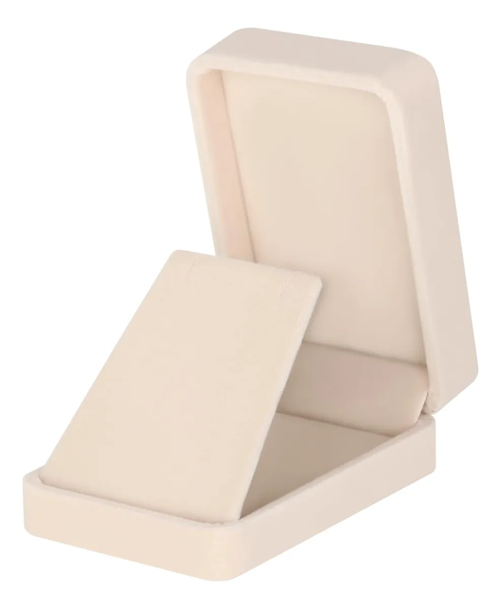 Caja de Lujo para Collar o Pulsera Crema