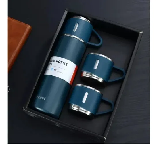 Termo De Acero Inoxidable Con Vasos Para