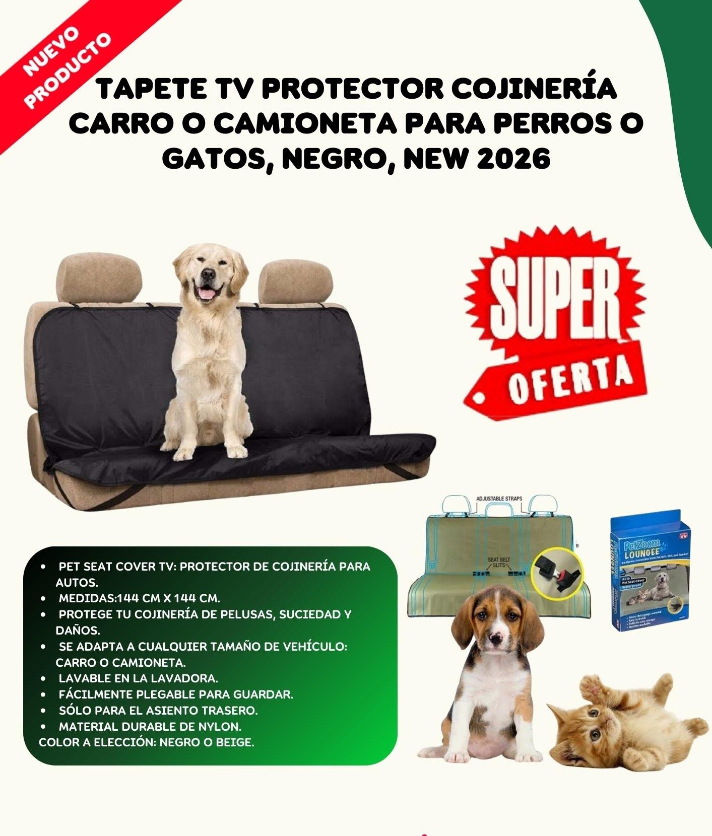 Tapete Tv Protector Cojineria de Carro