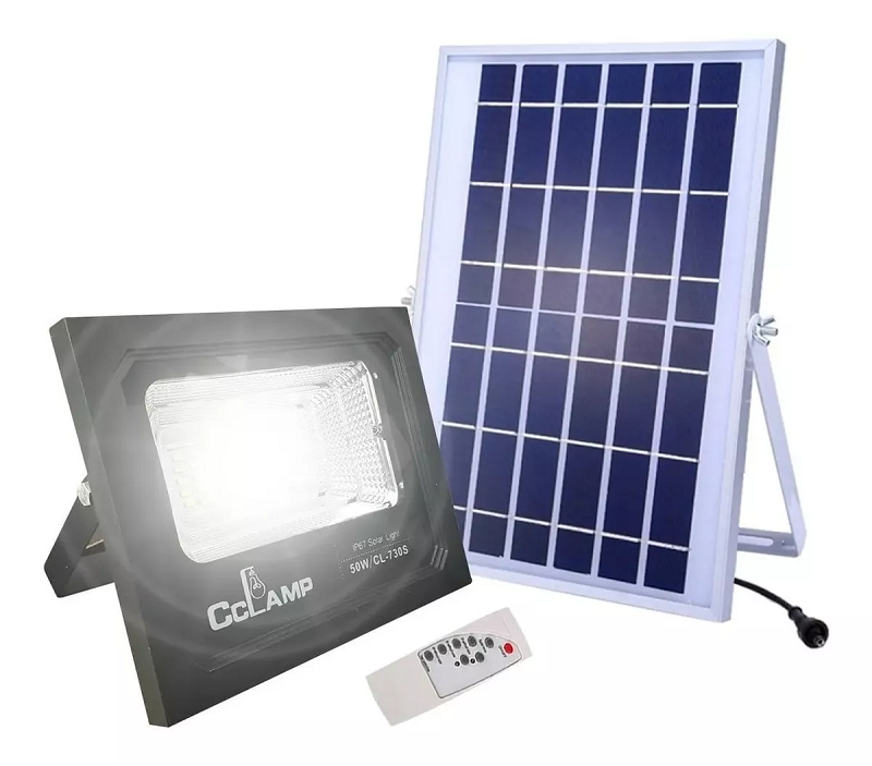 Miniatura 5 de Reflector Led 50w Solar Luz Blanca