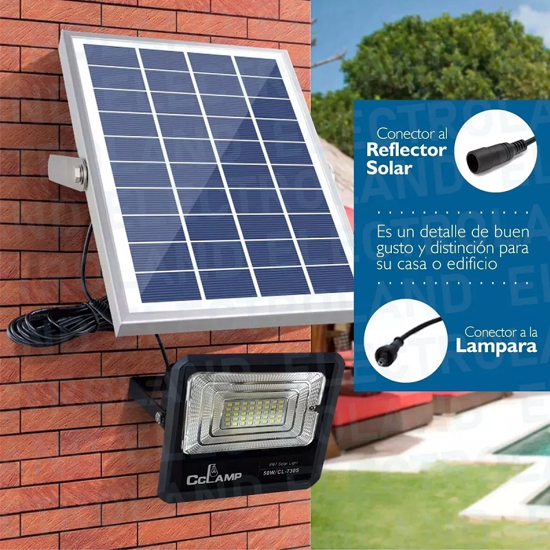 Reflector Led 50w Solar Luz Blanca