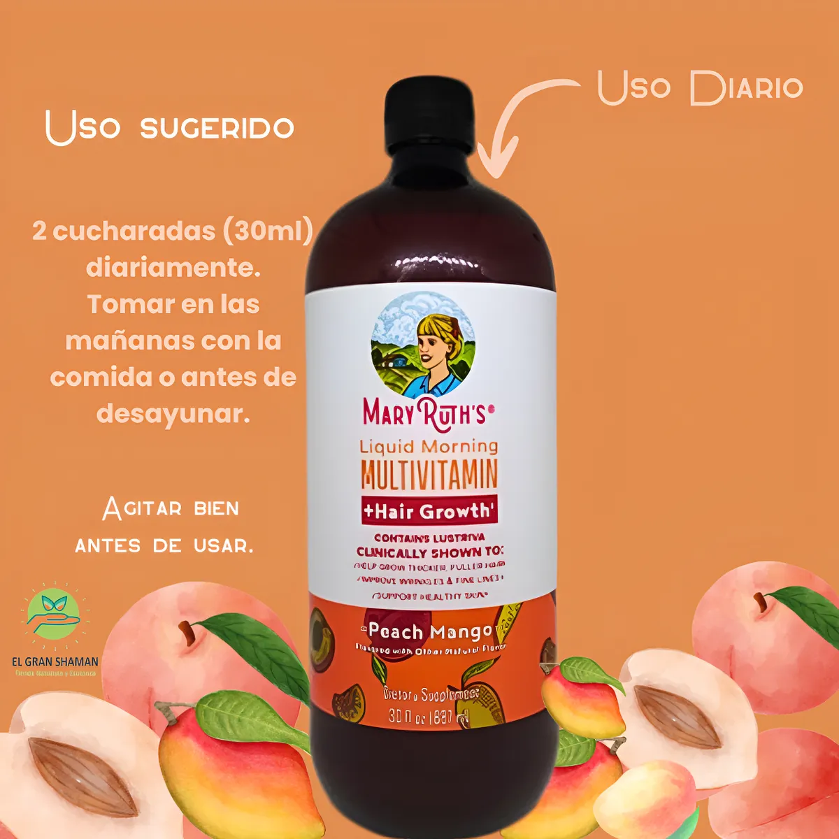 Miniatura 2 de MARY RUTH'S DURAZNO MANGO