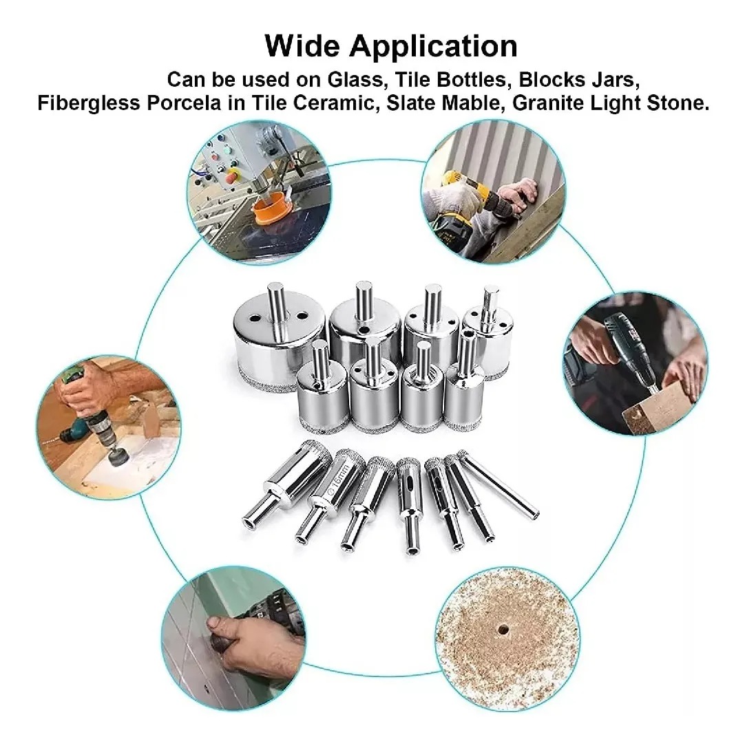 Miniatura 3 de Kit de Brocas de Diamante Premium 15 Pie