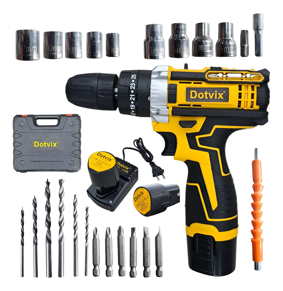 Miniatura 2 de Taladro Inalámbrico Percutor 2 Baterías