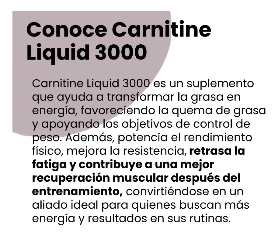 Miniatura 2 de LIQUID L-CARNITINE 3000
