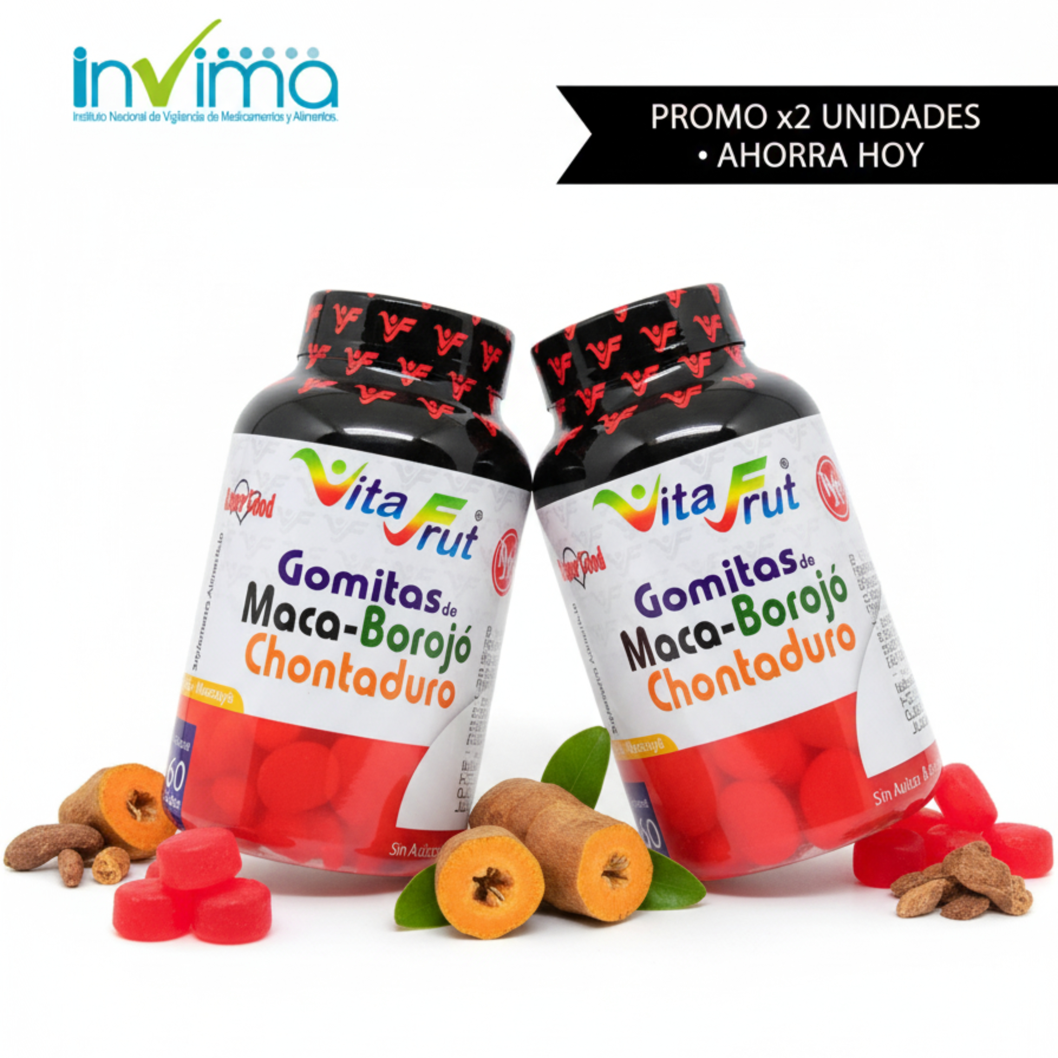 GOMITAS MACA- BOROJÓ-CHONTADURO