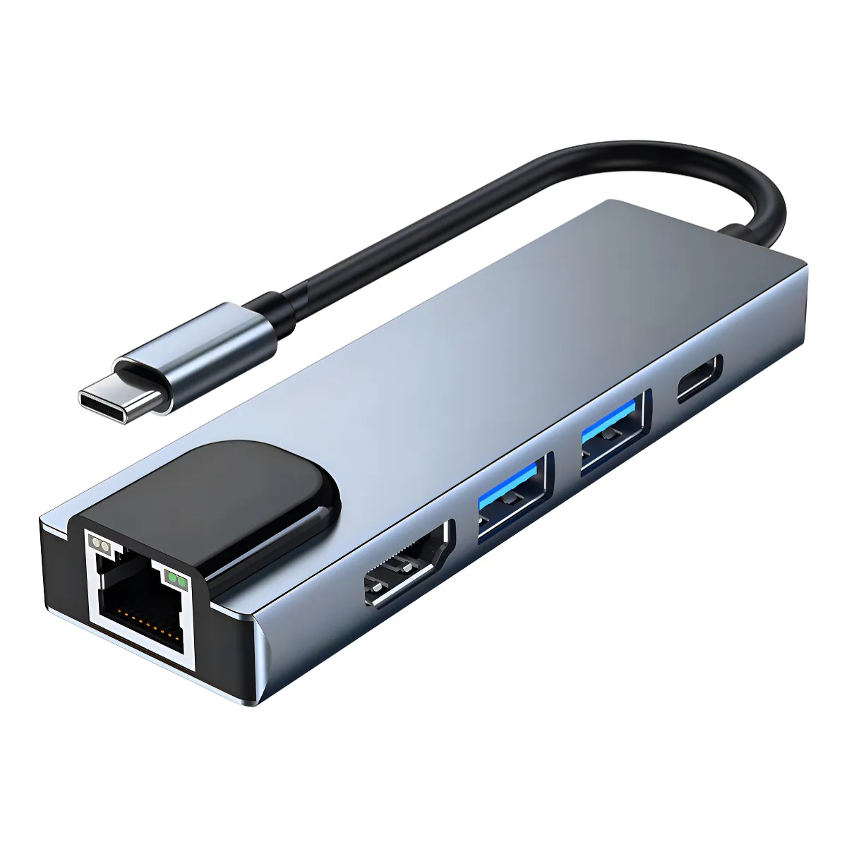 Hub Adaptador Usb C 5 En 1