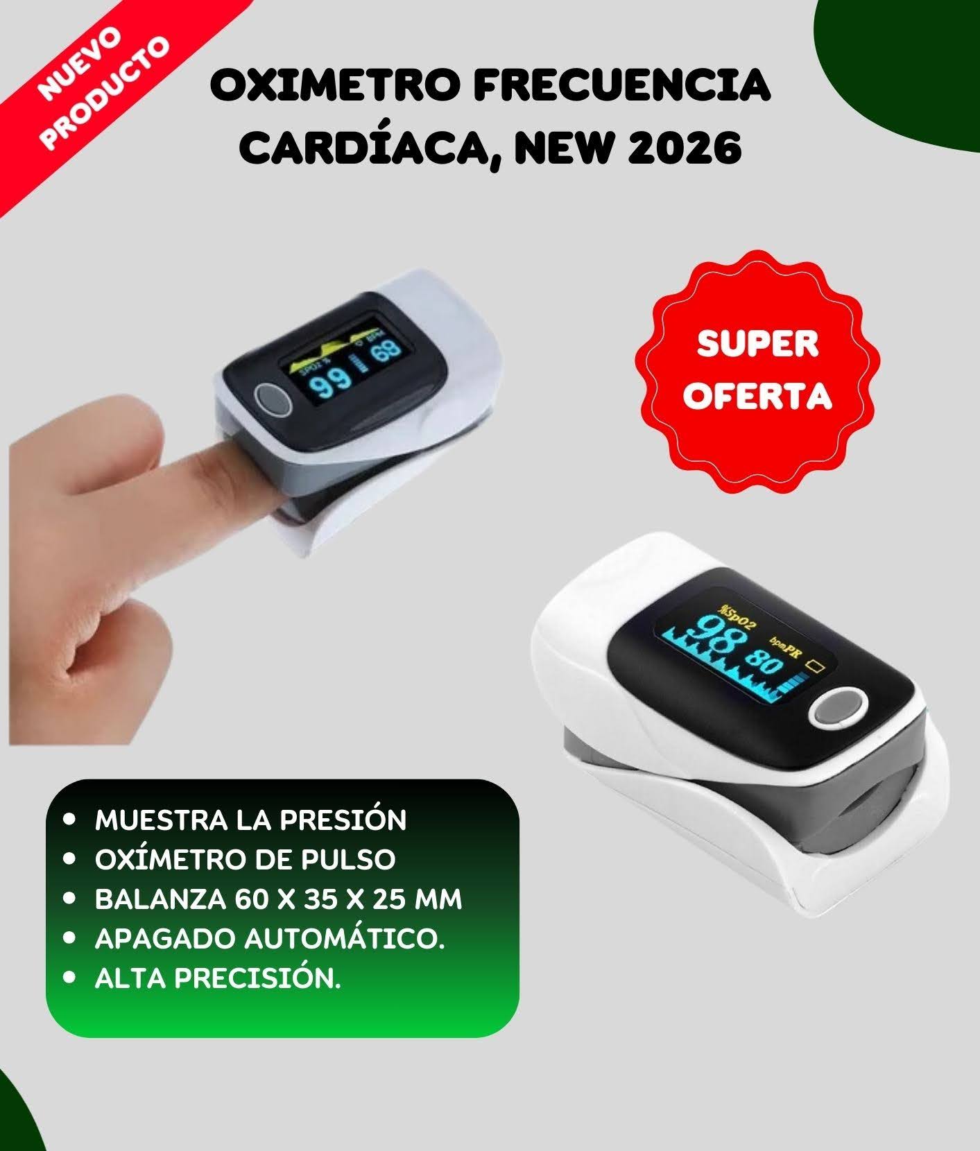 Oxímetro Frecuencia Cardíaca TV