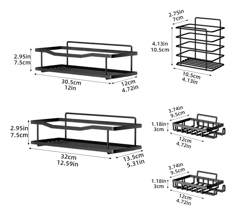 Miniatura 3 de Organizador De Ducha 5 Pcs Esquinero