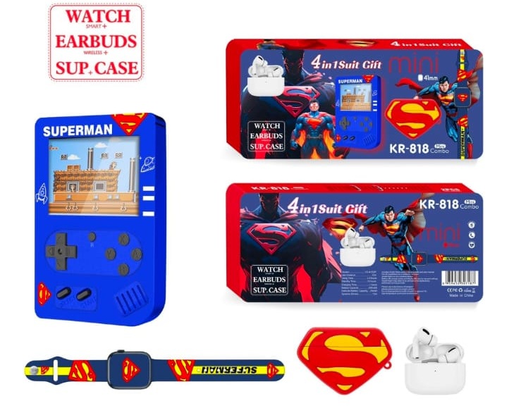 Consola 818+Game Boy+Audífonos+Reloj