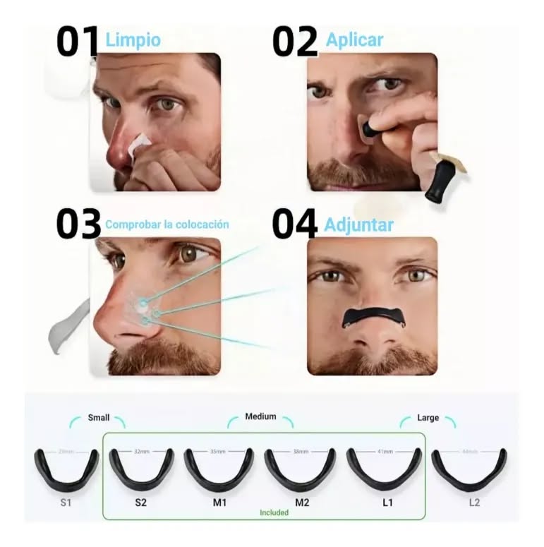 Miniatura 2 de Anti Ronquidos Dilatador Respiración Tir