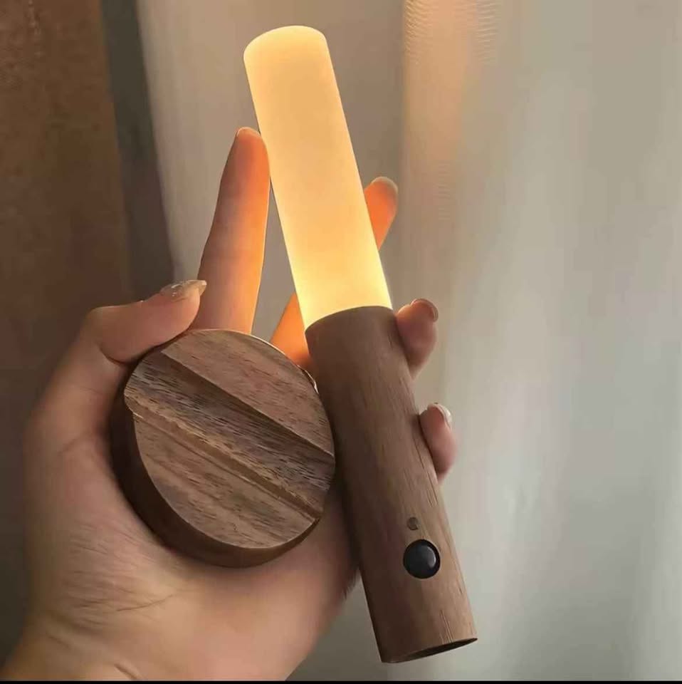Miniatura 3 de Lampara Madera Pared Magnetica Recargabl