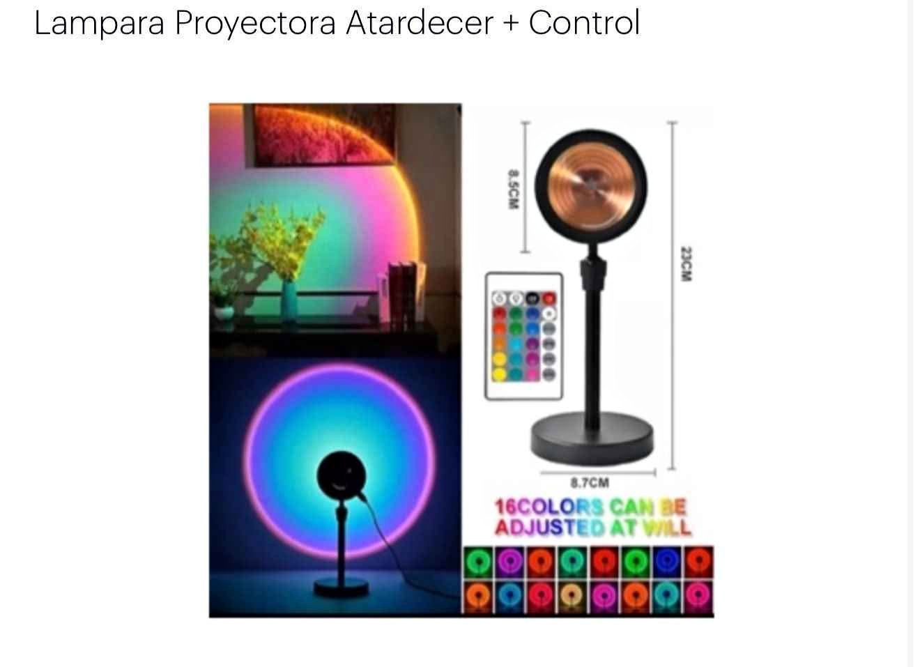 Lampara Luz Led Proyector Atardecer Deco