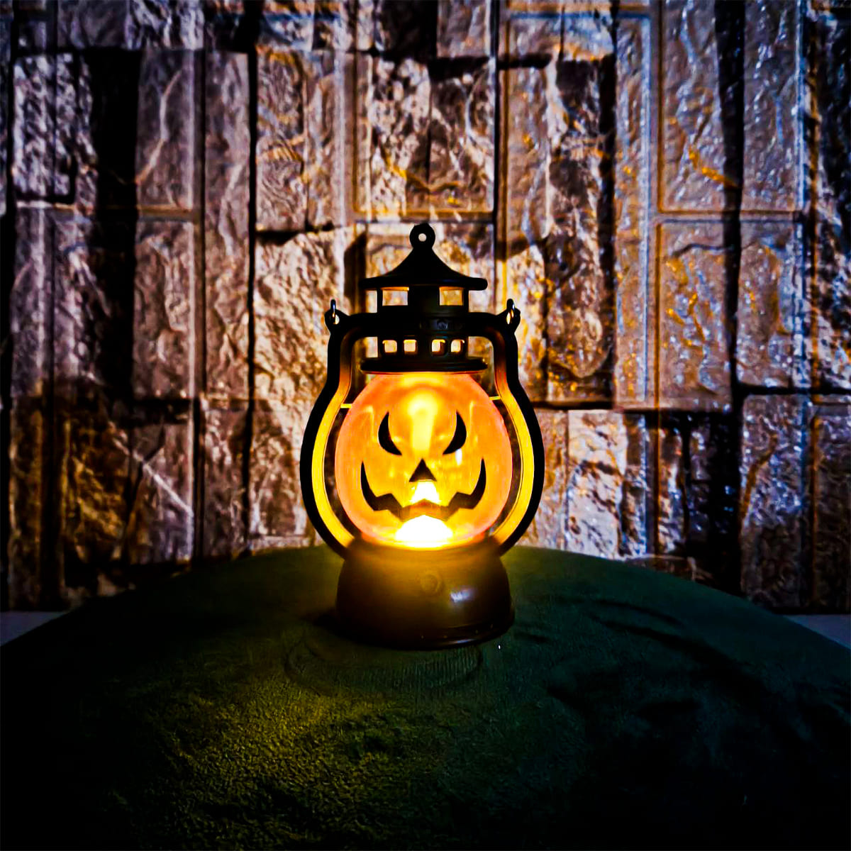 Miniatura 2 de Farol LED Calabaza Halloween FALD-086