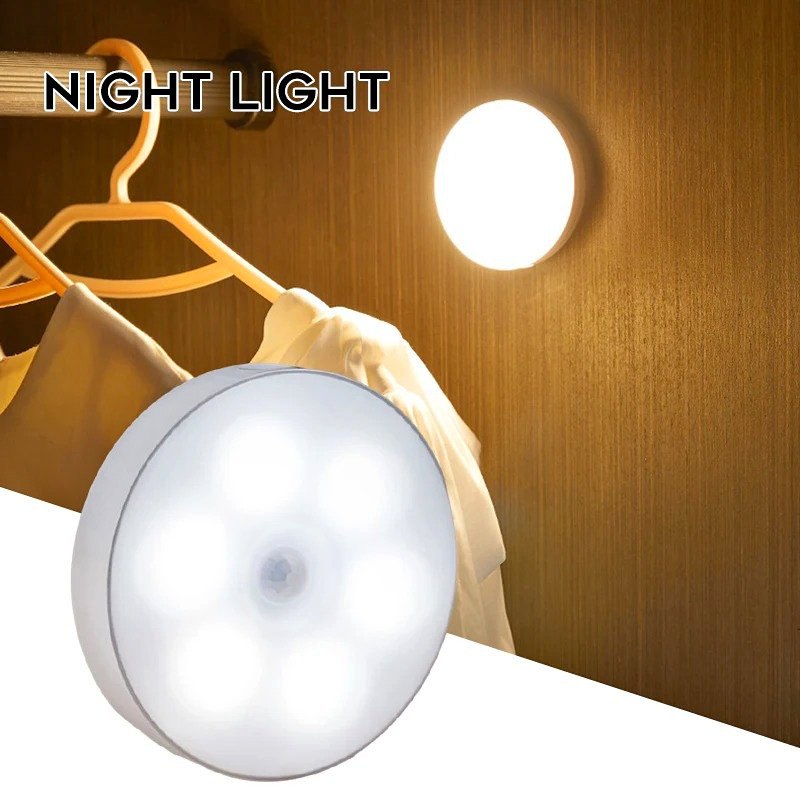 Luz Lampara Nocturna LED con Sensor de M