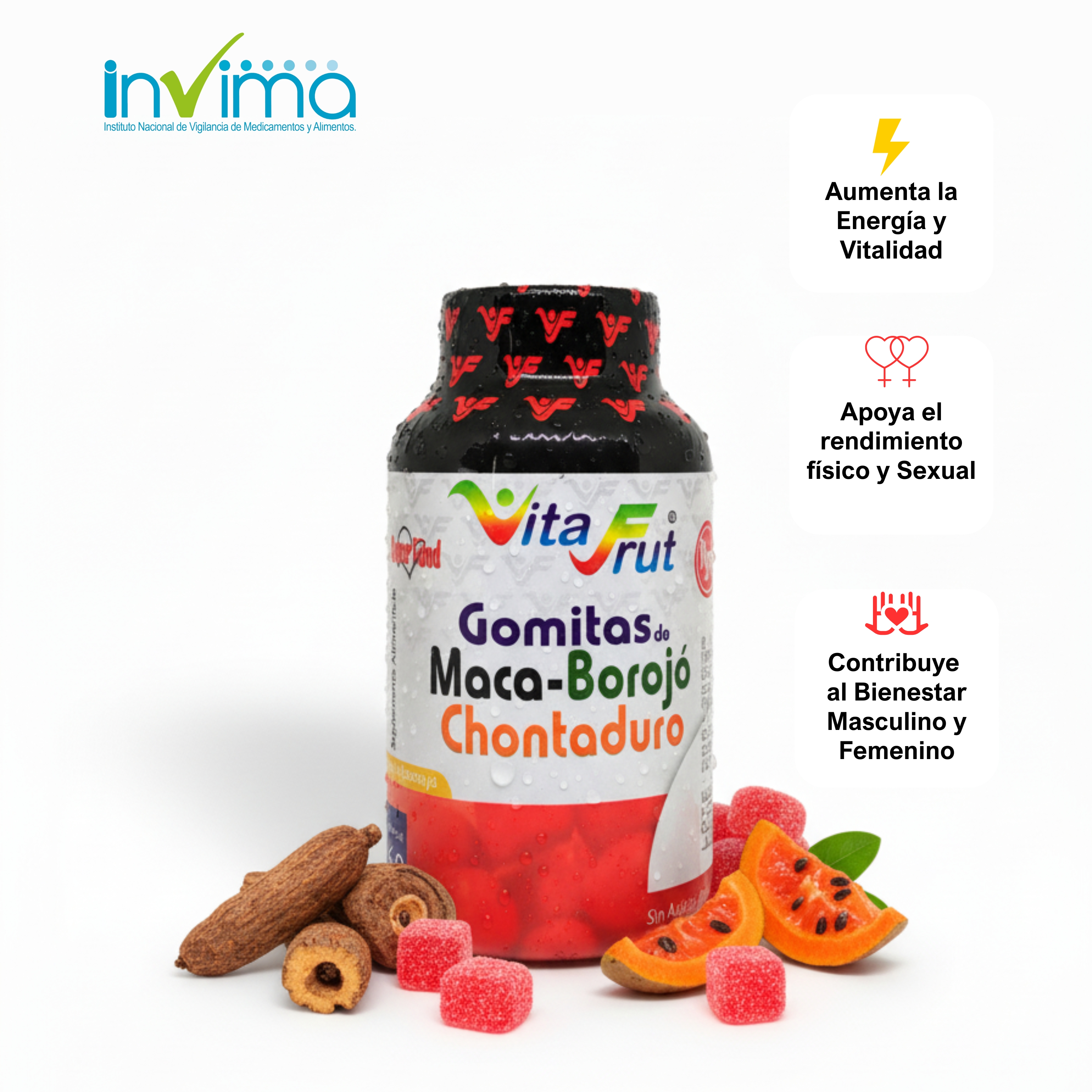 Miniatura 2 de X2 GOMITAS DE MACA, BOROJÓ &CHONT COMBO