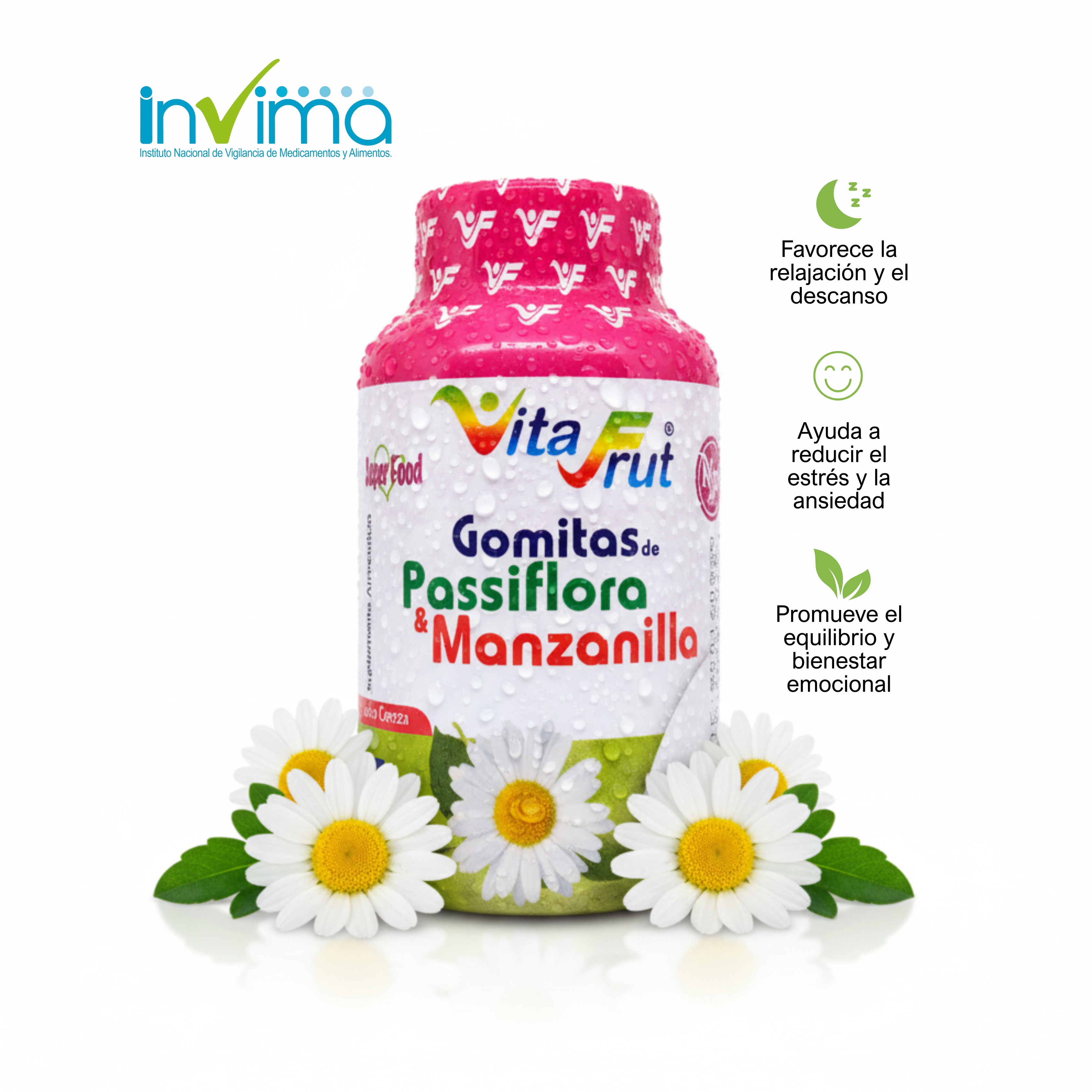 Miniatura 2 de X 2 GOMITAS DE PASSIFLORA & MANZANILLA C