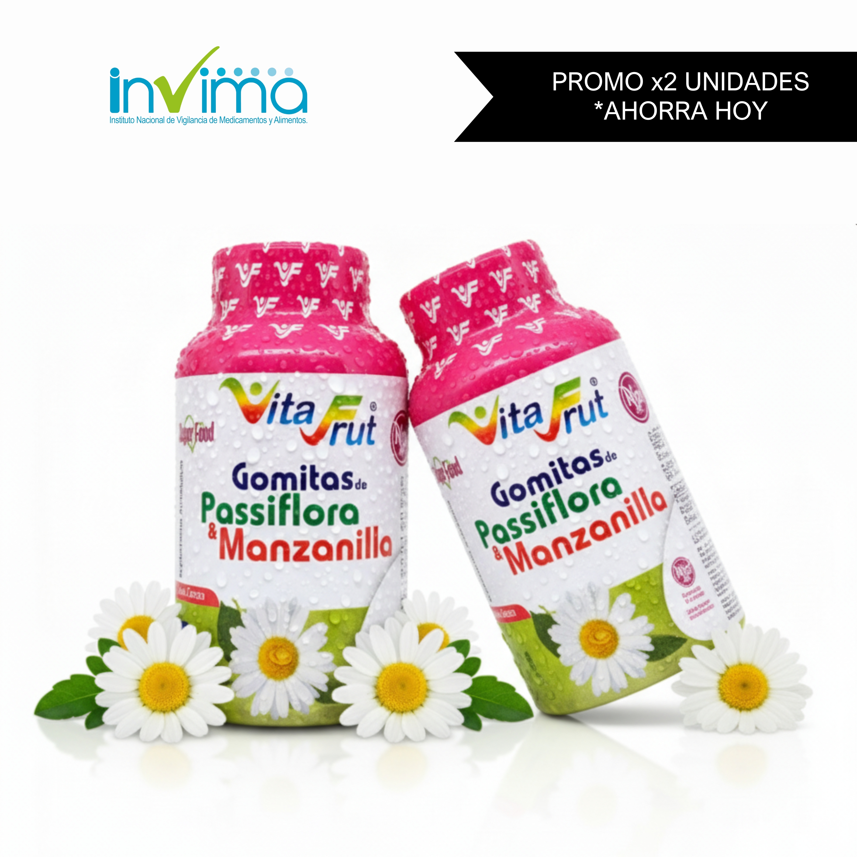 X 2 GOMITAS DE PASSIFLORA & MANZANILLA C