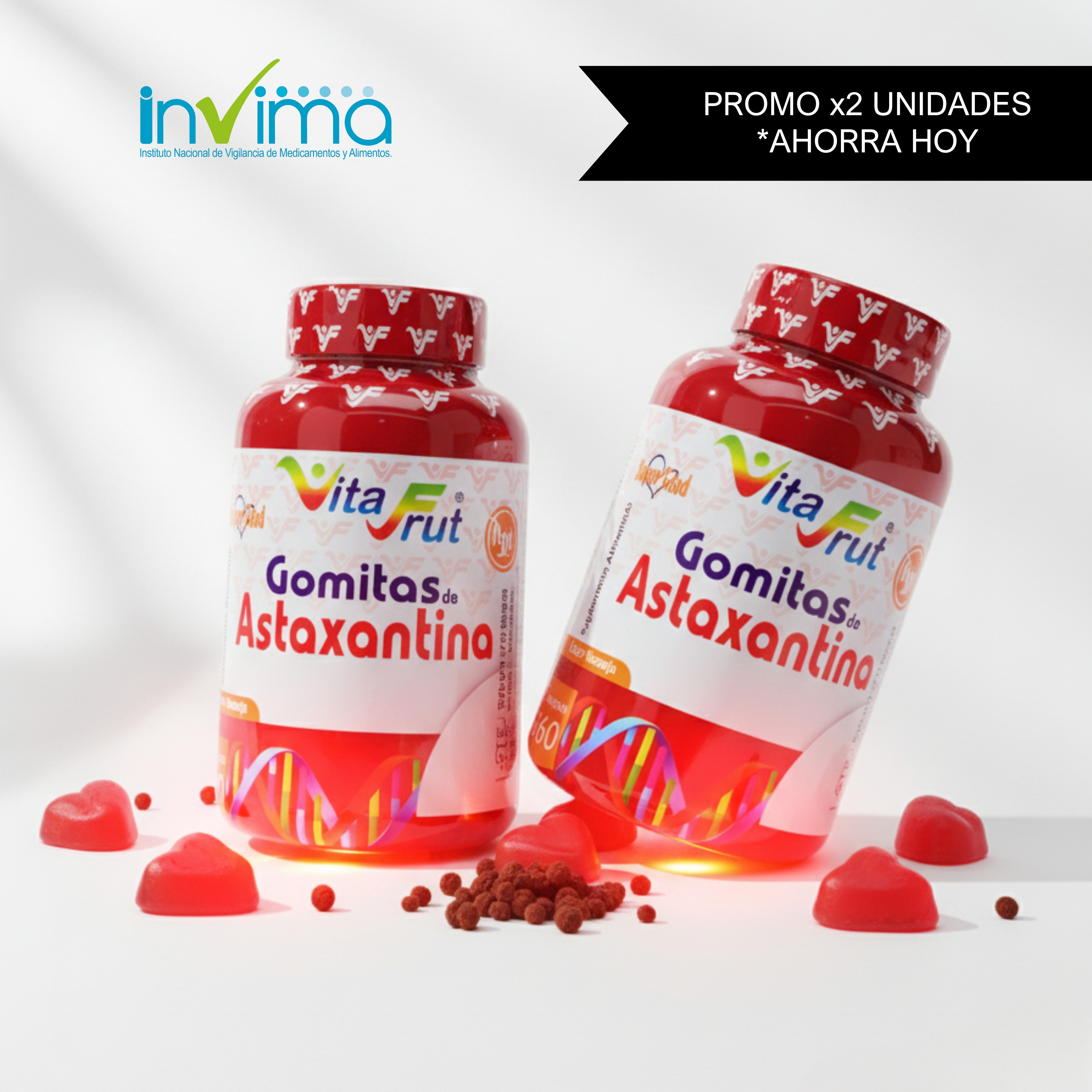 Miniatura 2 de X2 GOMITAS DE ASTAXANTINA COMBO