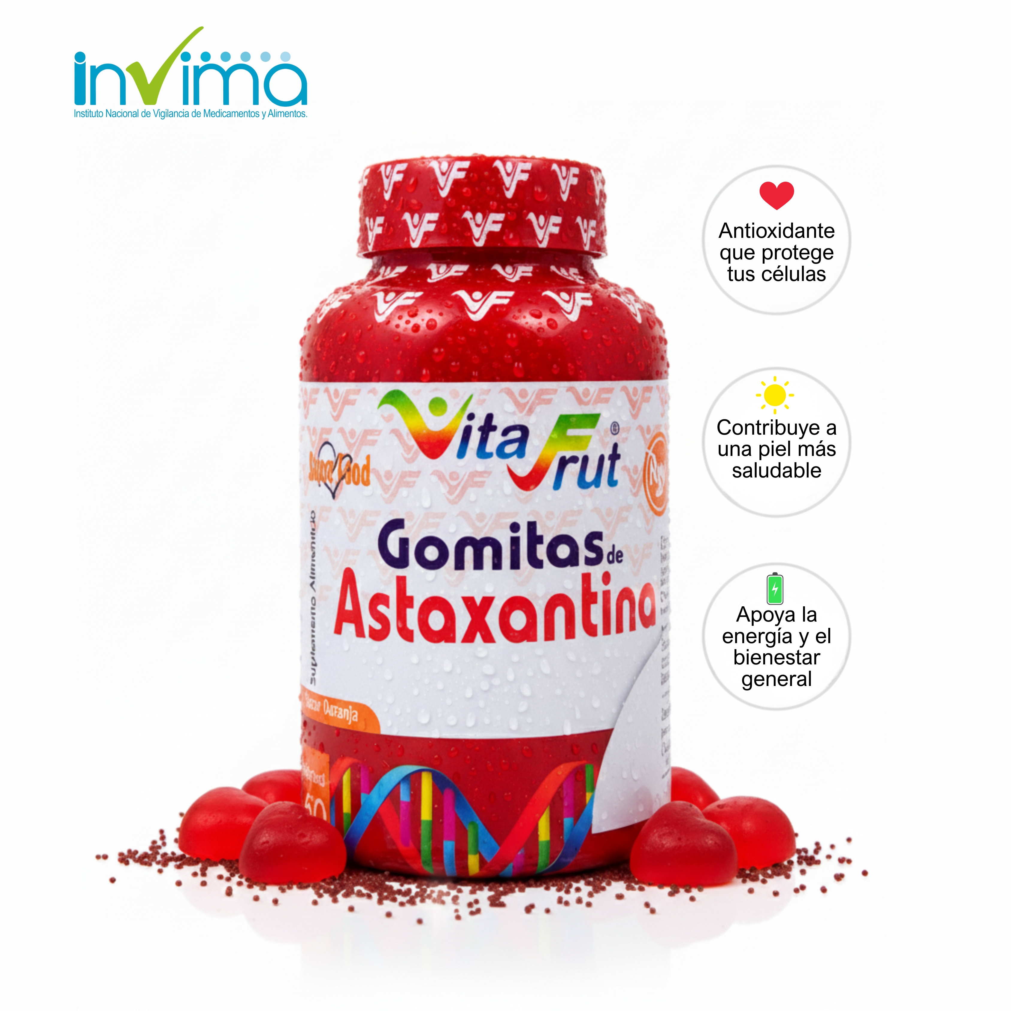 X2 GOMITAS DE ASTAXANTINA COMBO