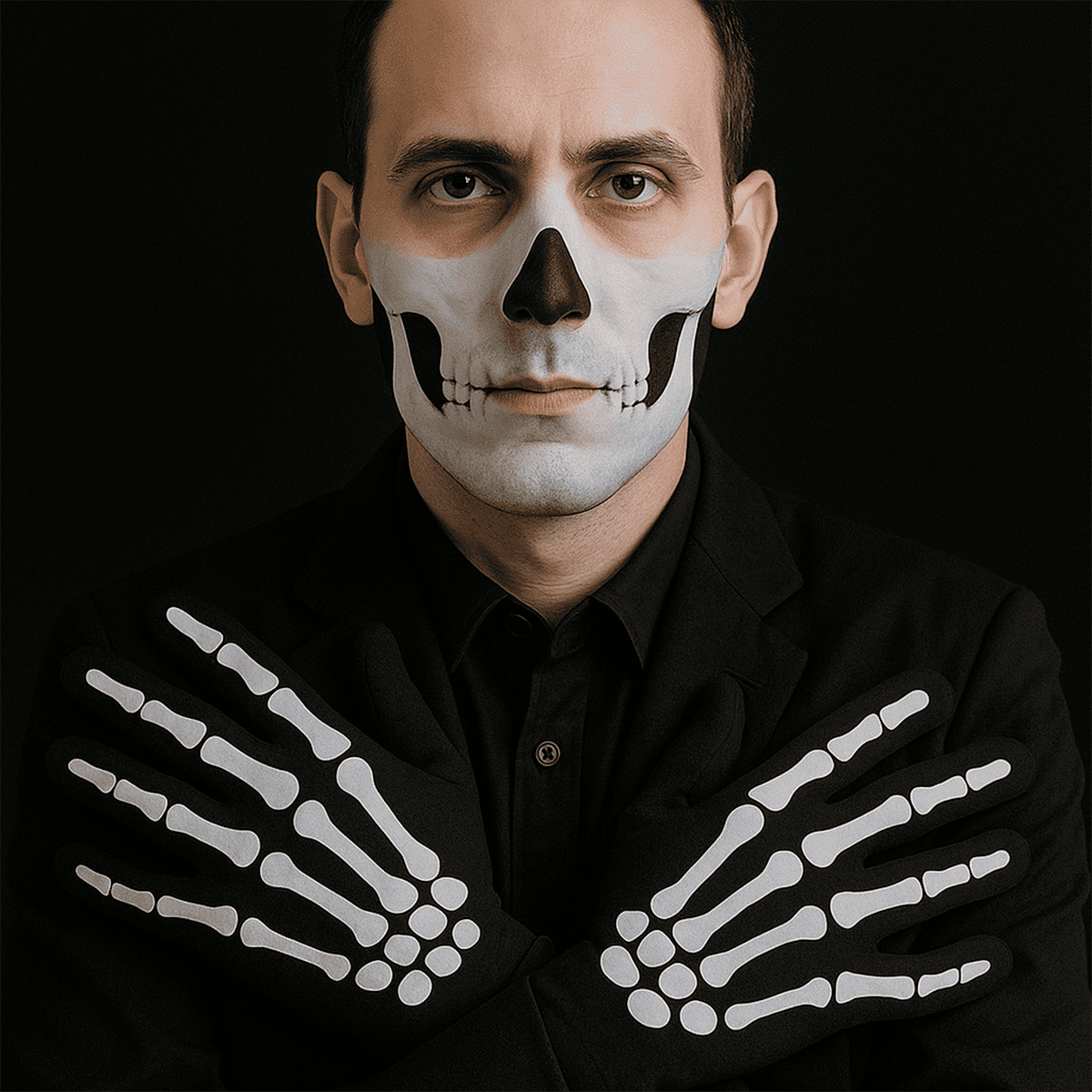 Guantes De Esqueleto Disfraz Hueso MA-59