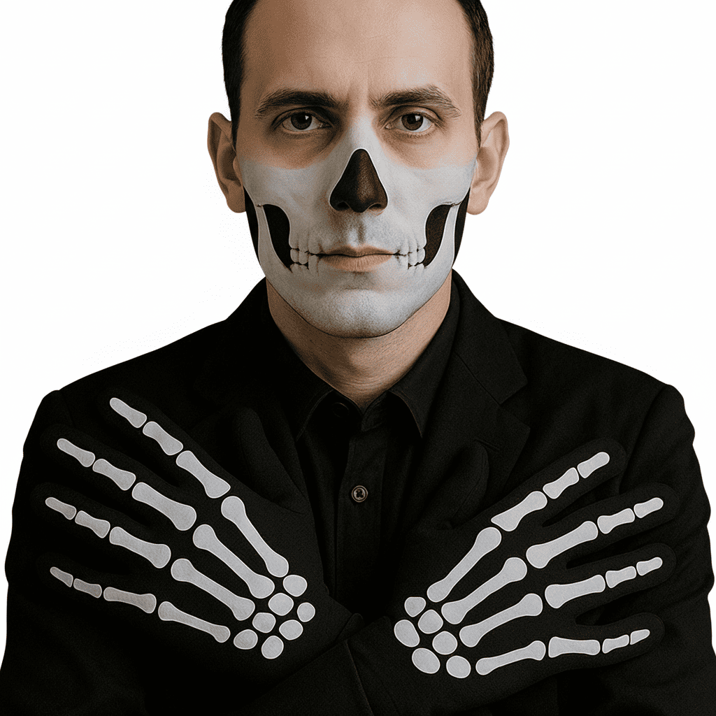 Miniatura 2 de Guantes De Esqueleto Disfraz Hueso MA-59