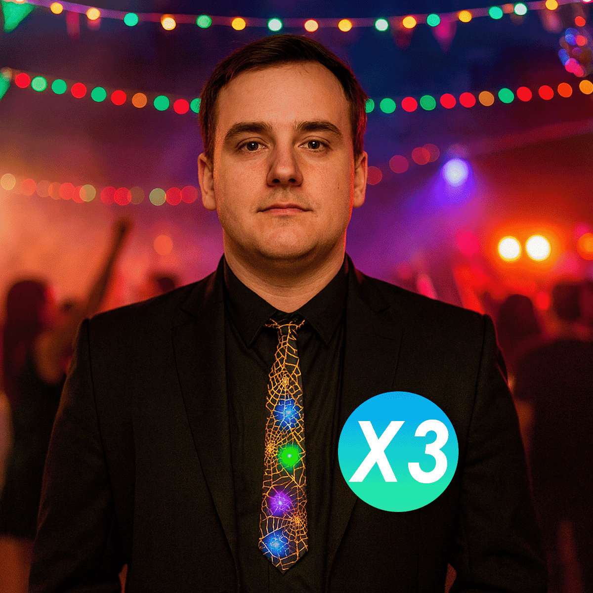 Miniatura 2 de Set Corbatas LED X3 AX936-8