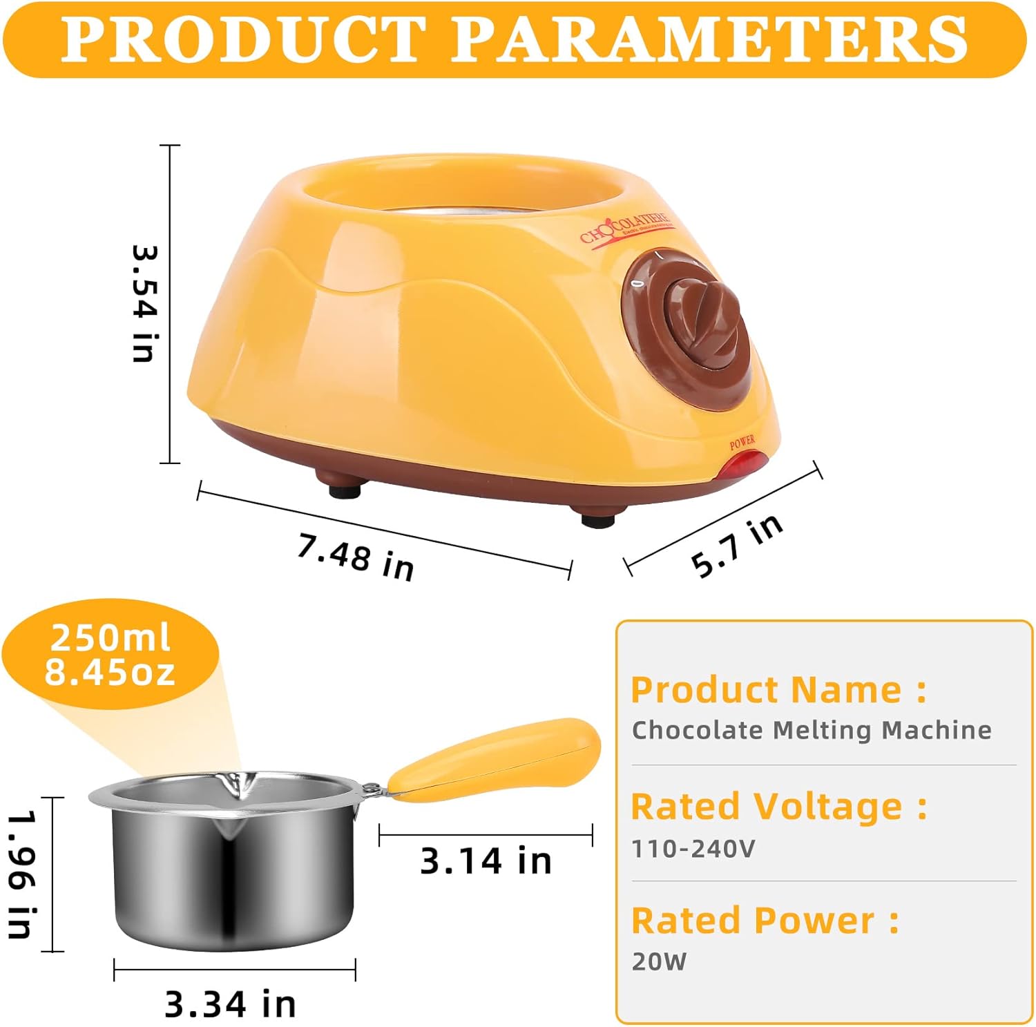 Miniatura 8 de Maquina Para Fundir Chocolate Fondue