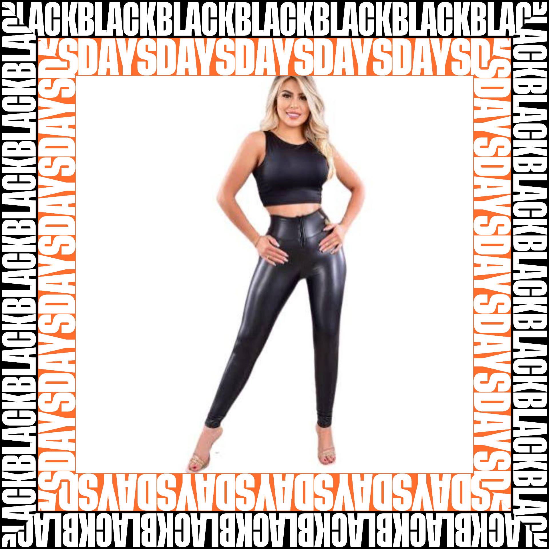 Leggins  Efecto Cuero