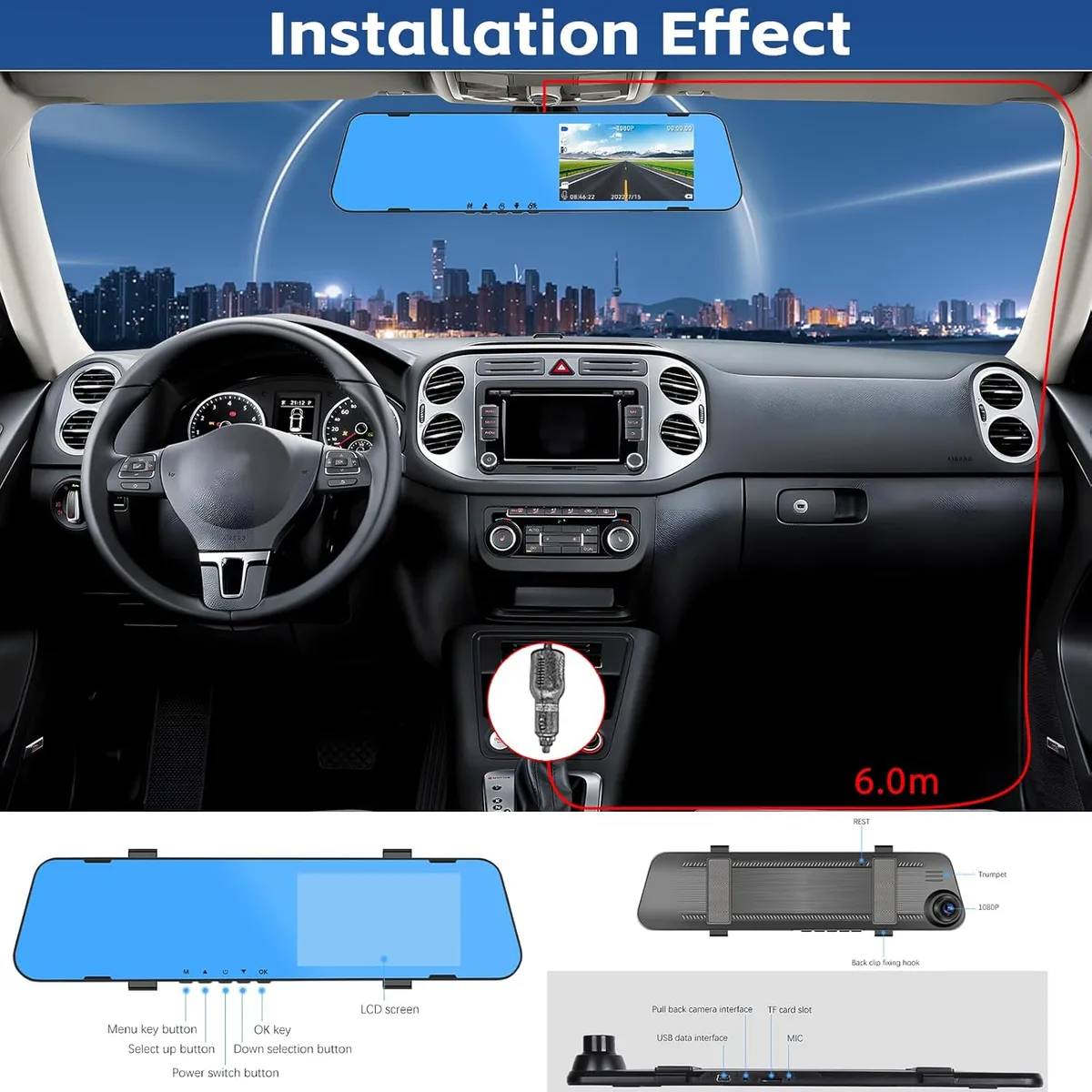 Miniatura 5 de Cámara Espejo Retrovisor Táctil