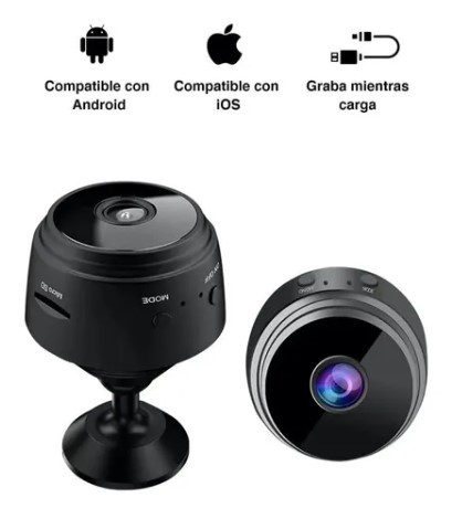 Miniatura 2 de Camara Seguridad Wifi Mini Espia Redonda