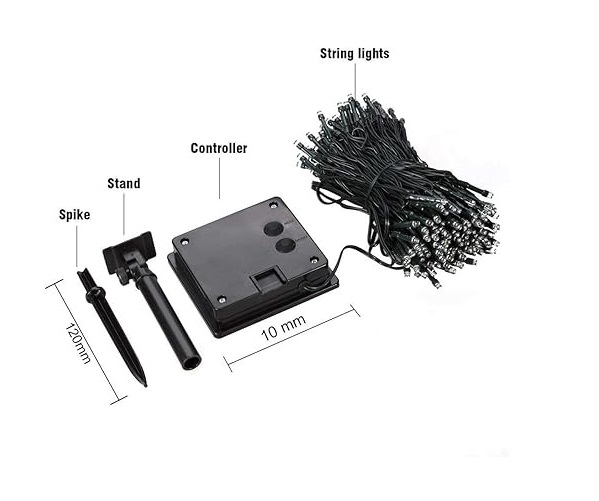 luces led de panel solar