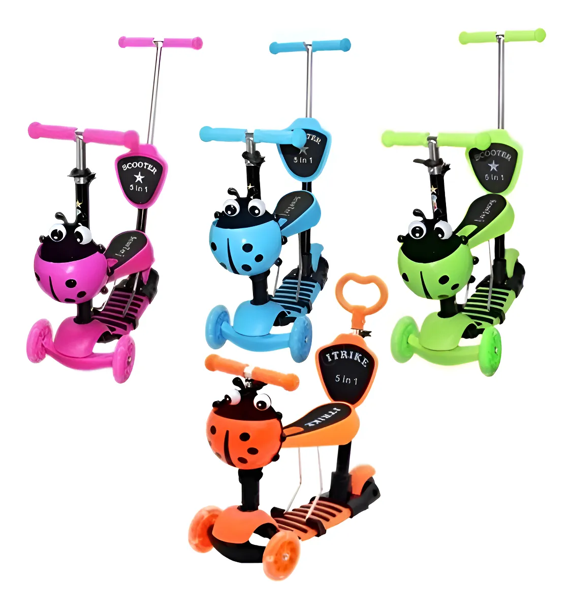 Patineta Mariquita Colorida