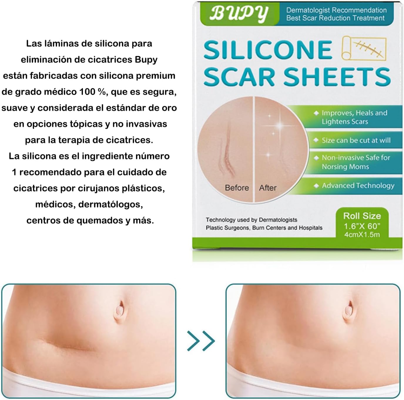Miniatura 2 de Láminas De Silicona Para Cicatrices