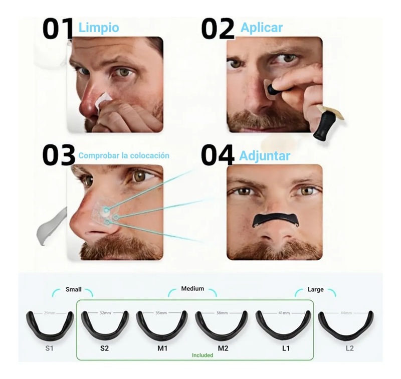 Miniatura 2 de Dilatador Nasal Magnético Antironquidos