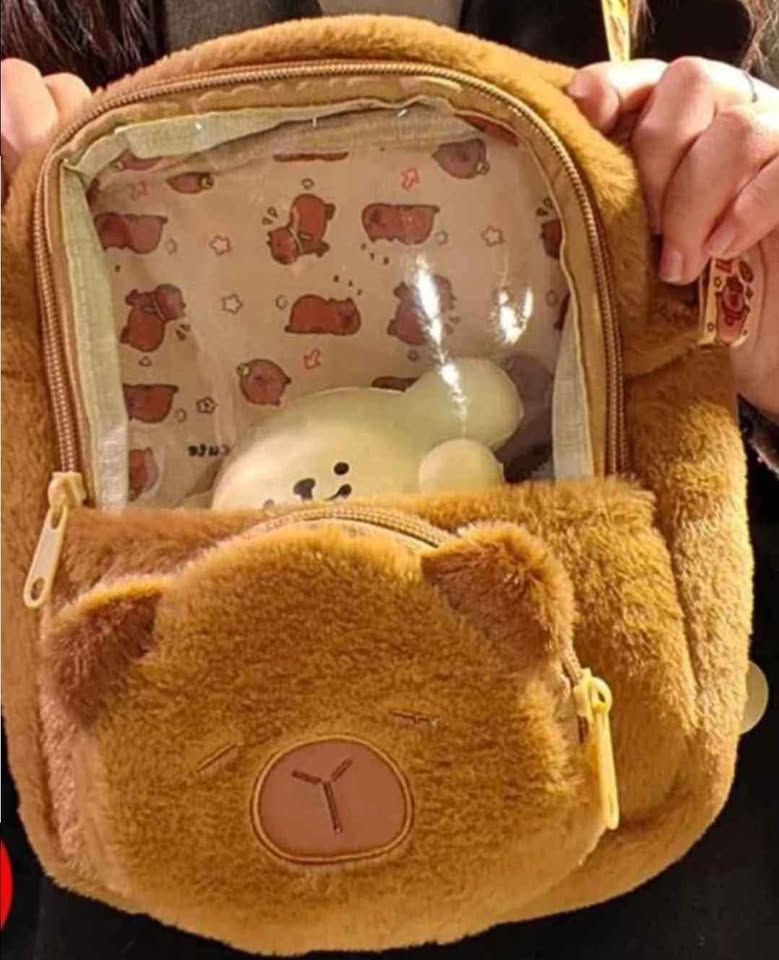 LONCHERA CAPYBARA PELUCHE 🥰