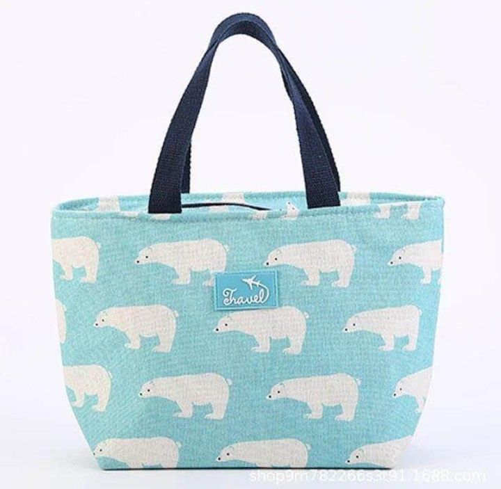 Miniatura 7 de Lonchera Termica Porta Comidas De Tela F