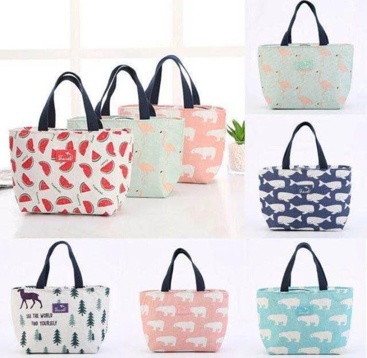 Miniatura 3 de Lonchera Termica Porta Comidas De Tela F