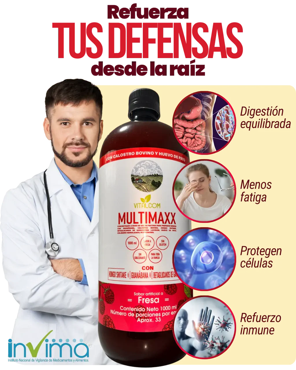 Miniatura 3 de MULTI MAXX FRESA 1000 ML