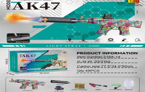 PISTOLA HIDROGEL AK47