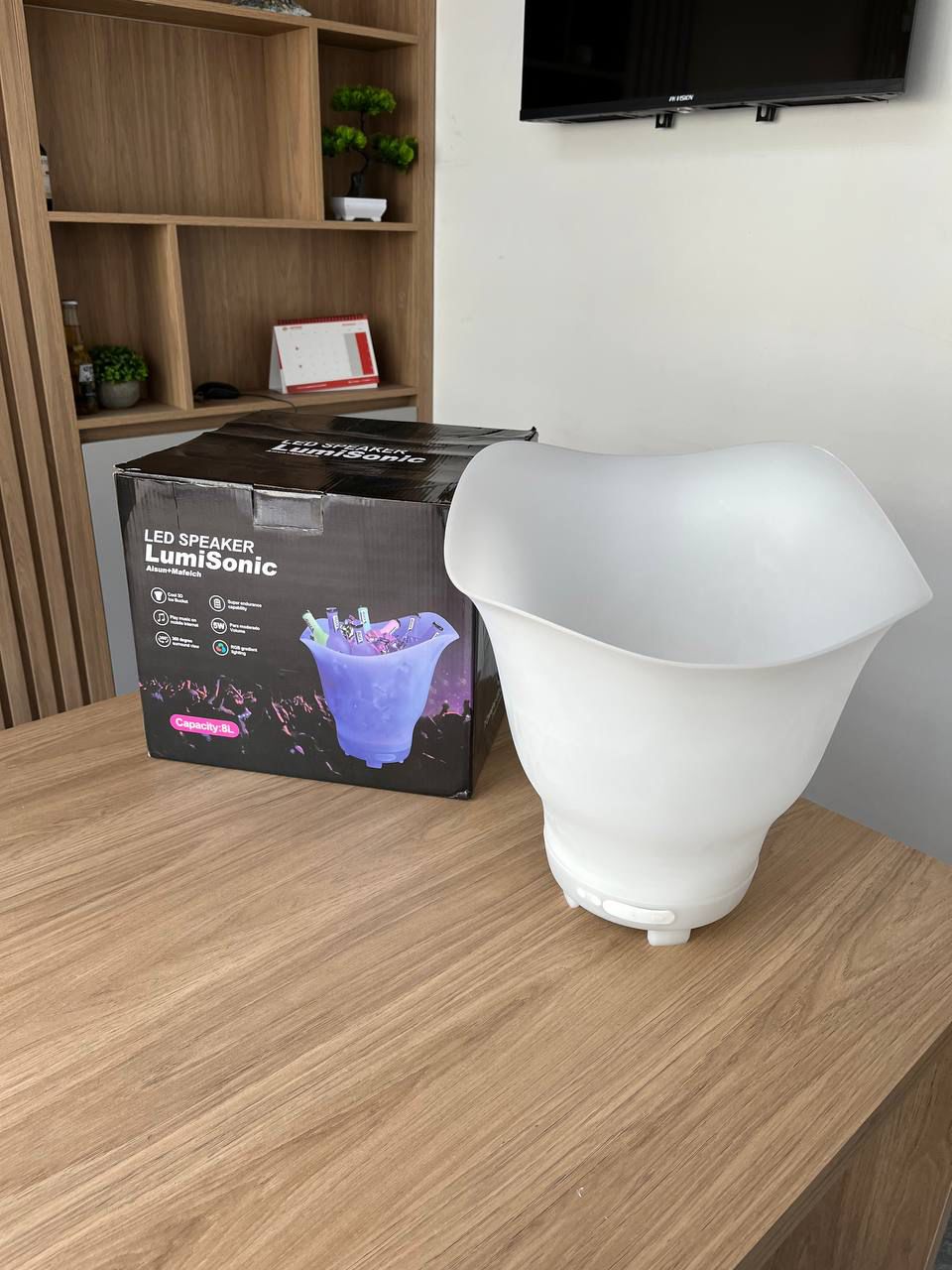 Cubeta Enfriadora con Parlante LED Bluet