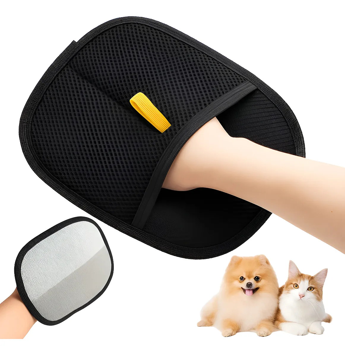 Miniatura 2 de Dos Guantes Cepillo Quita Pelos o Motas