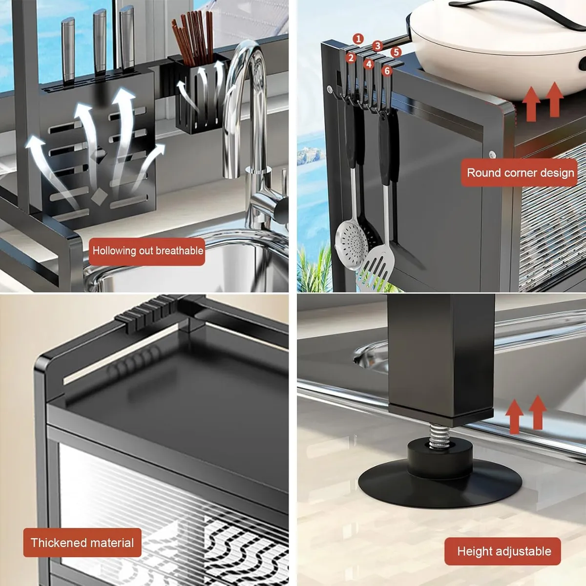 Miniatura 4 de Escurridor Secador Loza Platos 3 Niveles