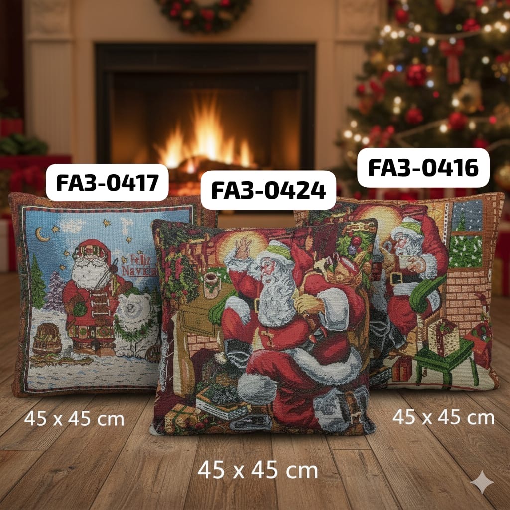 Funda Almohadas navideñas navidad x 4