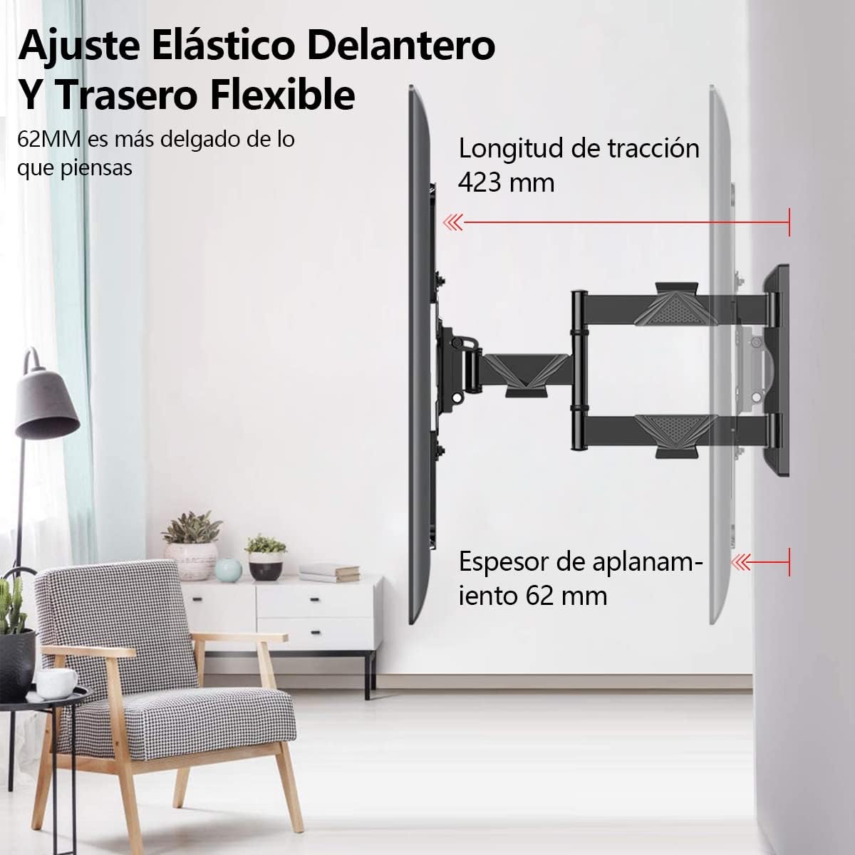 Miniatura 5 de Soporte TV Ajustable Pantallas 32 a 65"