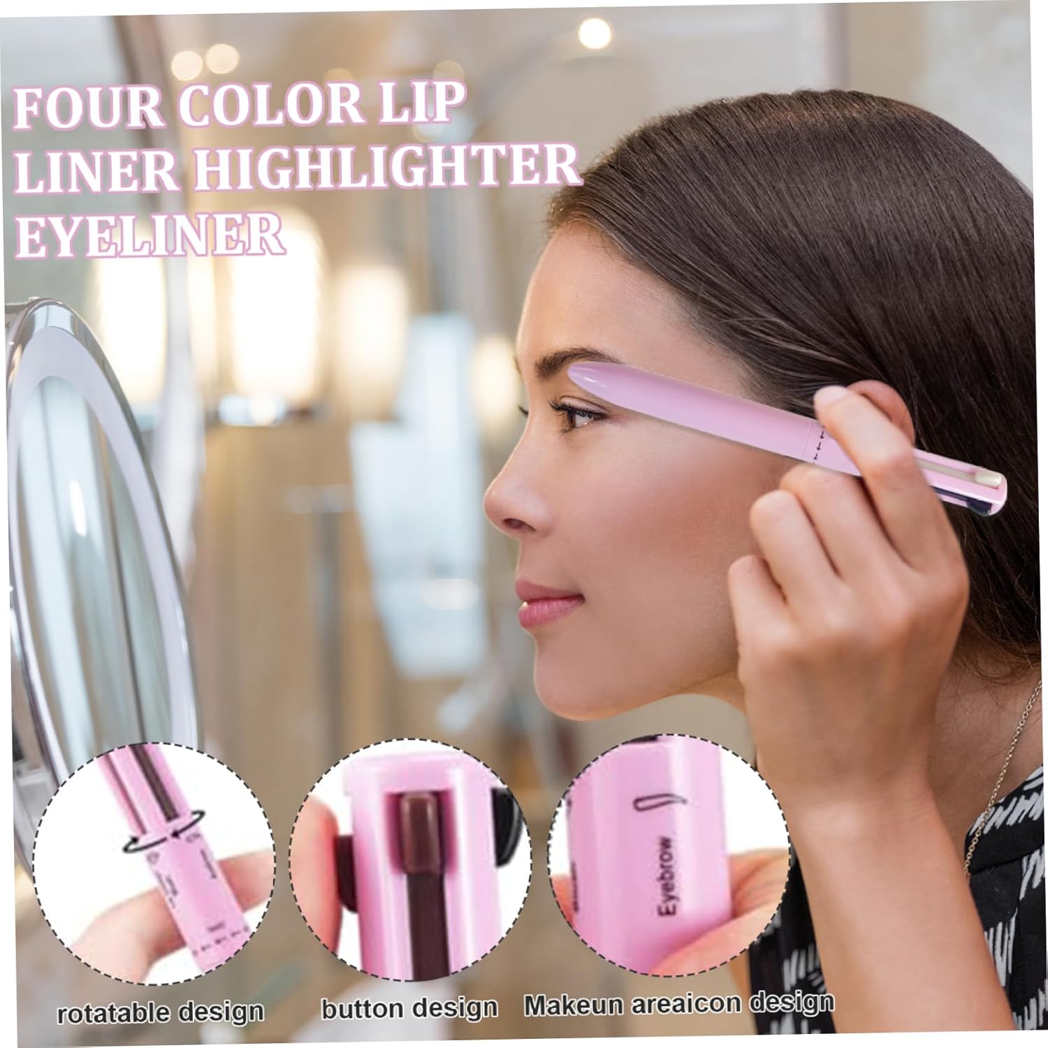 Miniatura 3 de Lápiz Maquillaje Multifunción 4 en 1