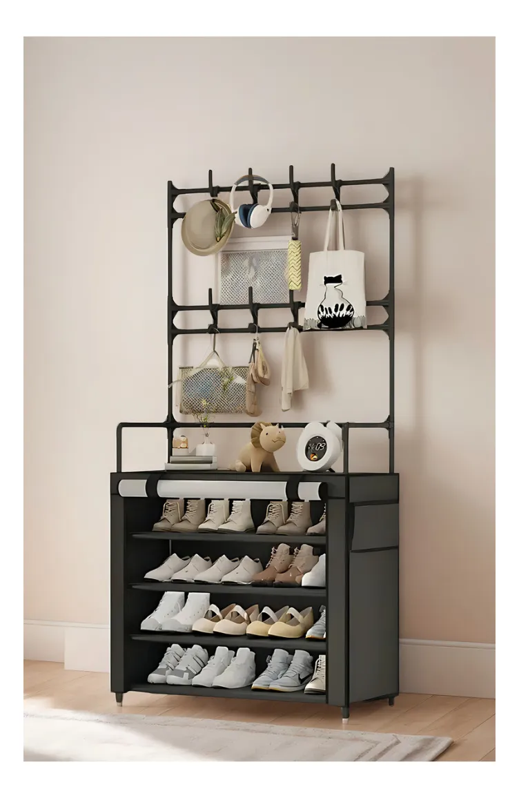 Miniatura 3 de Zapatero Perchero De Tela 4 Niveles